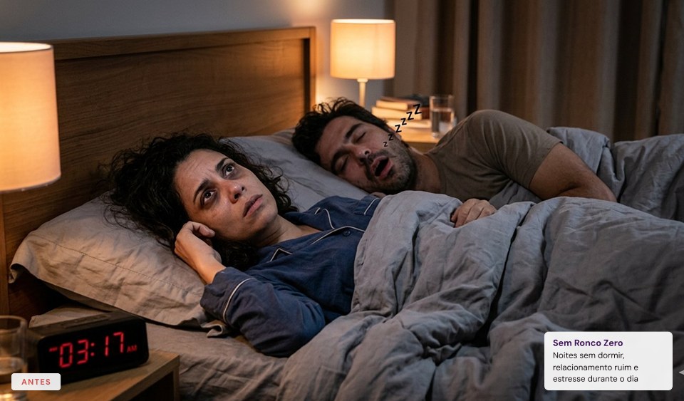 Casal no quarto às 3h17